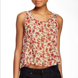 Size Small Lush (Nordstrom brand) Rose Semi Sheer Crop Tank